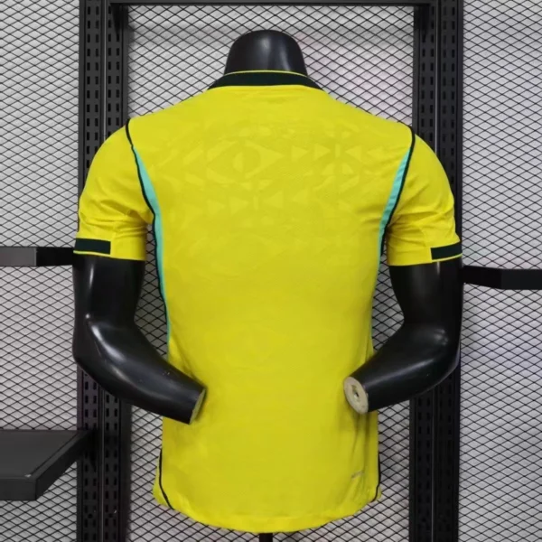 2026 Brazil Style National Team Soccer Jersey - Premium Jacquard Yellow Football Shirt - Unbranded High-Performance Teamwear