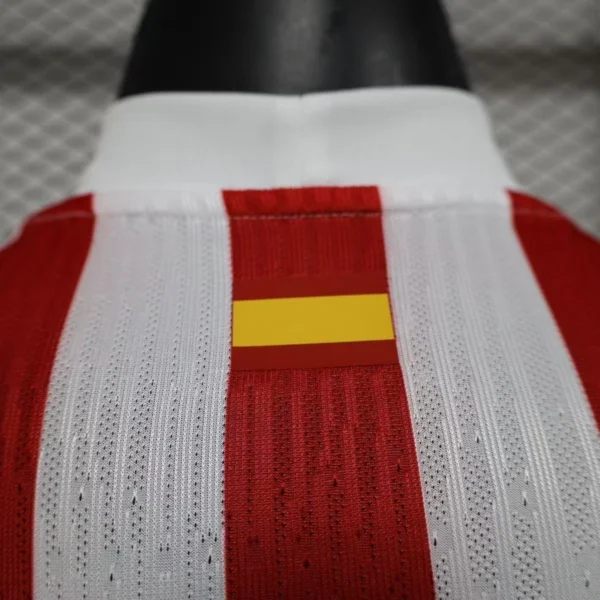 2026 Atletico Madrid Style Home Soccer Jersey - Elite Red & White Striped Football Shirt - Unbranded High-Performance Teamwear