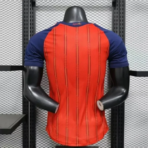 2026 Spain Style National Team Soccer Jersey - Red & Navy Football Shirt - Unbranded High-Performance Teamwear