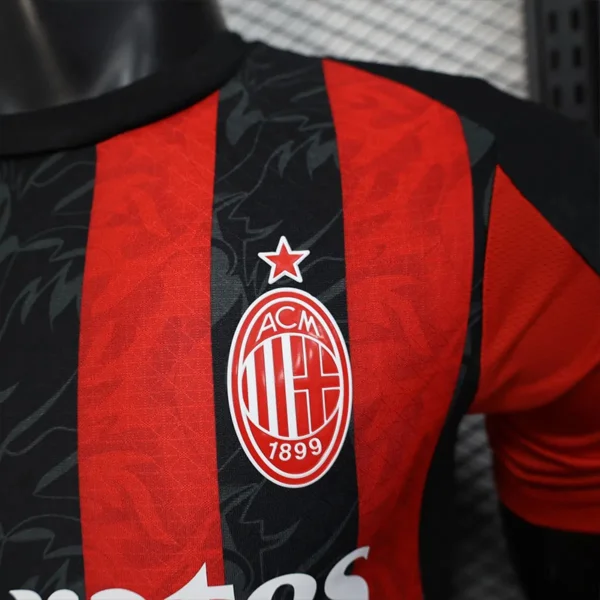 2026 AC Milan Style Home Soccer Jersey - Red & Black Rossoneri Football Shirt - Unbranded High-Performance Teamwear