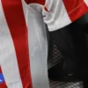 2026 Atletico Madrid Style Home Soccer Jersey - Elite Red & White Striped Football Shirt - Unbranded High-Performance Teamwear